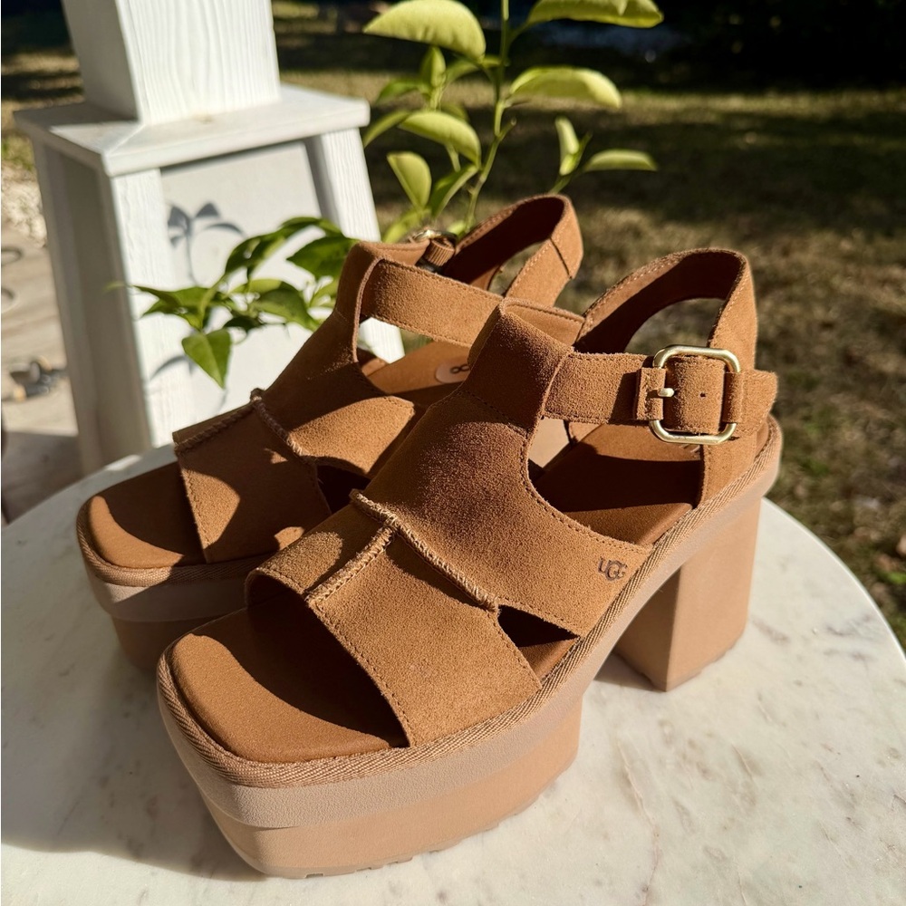 UGG🤎 Beautiful & Comfy 🤎Brand New 🤎Brown Platform Sandals